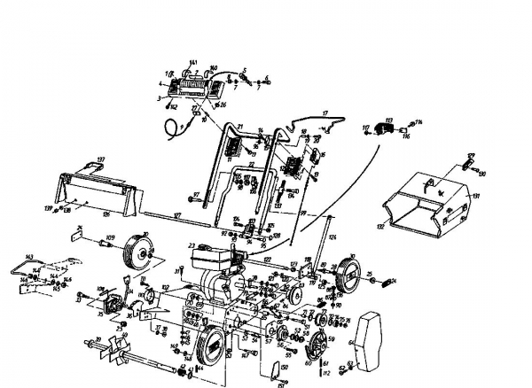 Ersatzteile Gutbrod Motorvertikutierer MV 404 Typ: 04010.01  (1995) Grundgerät