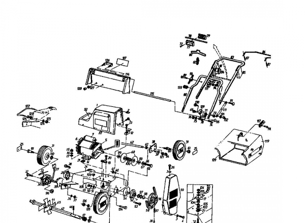 Ersatzteile Gutbrod Elektrovertikutierer MVE 400 Typ: 04009.01  (1995) Grundgerät