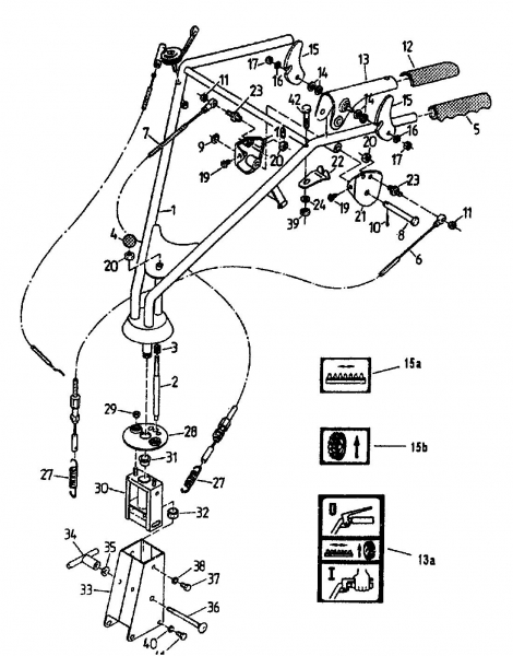 Ersatzteile Gutbrod Balkenmäher BM 91 Typ: 07517.04  (1995) Holm