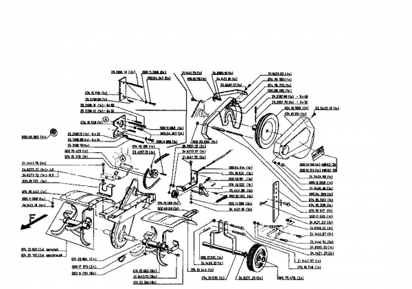 Ersatzteile Gutbrod Motorhacken MB 62-35 Typ: 07518.01  (1995) Grundgerät