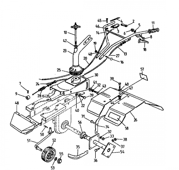 Ersatzteile Gutbrod Motorhacken MB 50-35 Typ: 04034.01  (1995) Grundgerät
