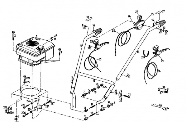 Ersatzteile Gutbrod Balkenmäher BM 710 Typ: 07515.03  (1995) Holm
