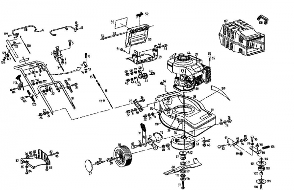 Ersatzteile Fair Line Motormäher mit Antrieb BA 450 Typ: 04025.05 (1995) Grundgerät