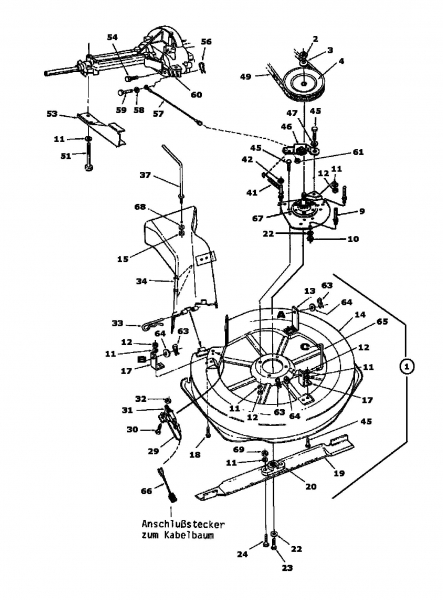 Ersatzteile Motec Rasentraktoren ST 10 E Typ: 135C561C632  (1995) Mähwerk C (30/76cm)
