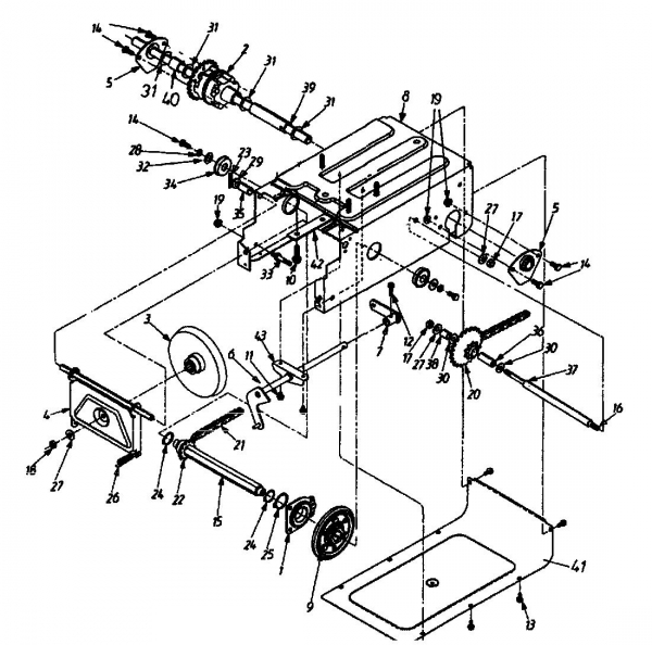 Ersatzteile Gutbrod Laubsauger mit Häckselfunktion LSH 66-80 Typ: 04201.04  (1996) Fahrantrieb