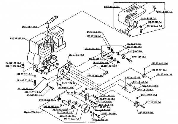 Ersatzteile Gutbrod Motorhacken MK 90-50 Typ: 07520.02 (1996) Motor