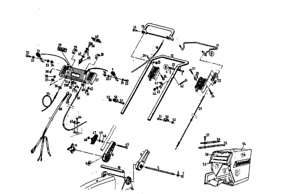 Ersatzteile Gutbrod Motormäher mit Antrieb MH 544 R 3 E Typ: 04031.06  (1996) Holm
