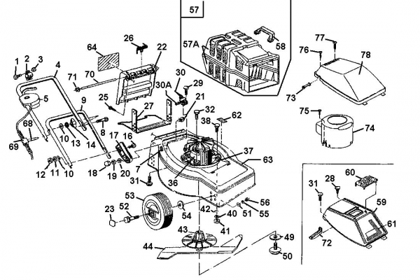 Ersatzteile Golf Elektromäher Golf E Typ: 02881.06  (1996) Grundgerät
