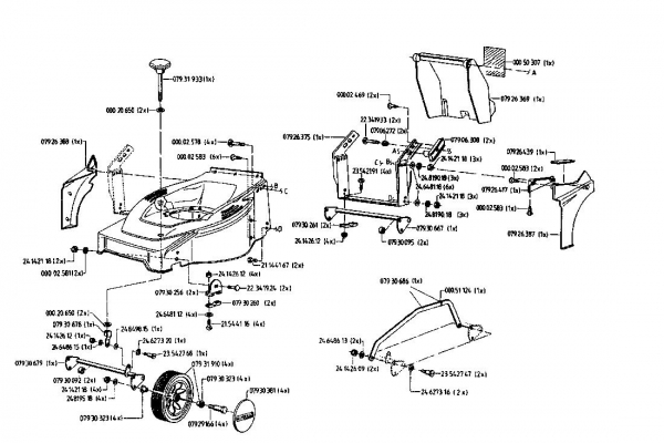 Ersatzteile Gutbrod Motormäher HB 48 L Typ: 02814.06  (1996) Grundgerät