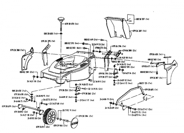 Ersatzteile Gutbrod Motormäher mit Antrieb HB 48 RL Typ: 02815.04  (1996) Grundgerät