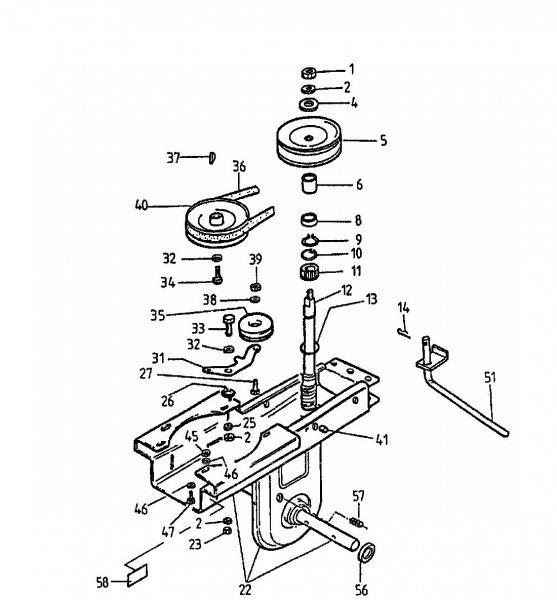 Ersatzteile Golf Motorhacken 250 MS 4 Typ: 04034.02  (1996) Hackantrieb