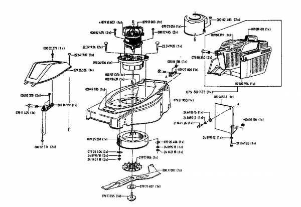 Ersatzteile Gutbrod Elektromäher HE 42 Typ: 04030.01  (1996) Grundgerät