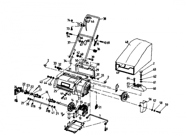 Ersatzteile Golf Elektrovertikutierer 133 VE Typ: 02826.04  (1996) Grundgerät