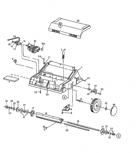 Ersatzteile Golf Elektrovertikutierer 128 VE Typ: 02805.09  (1997) Getriebe