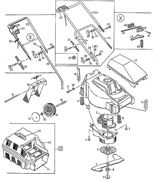 Ersatzteile White Elektromäher EL-16 S Typ: 04052.06  (1997) Grundgerät