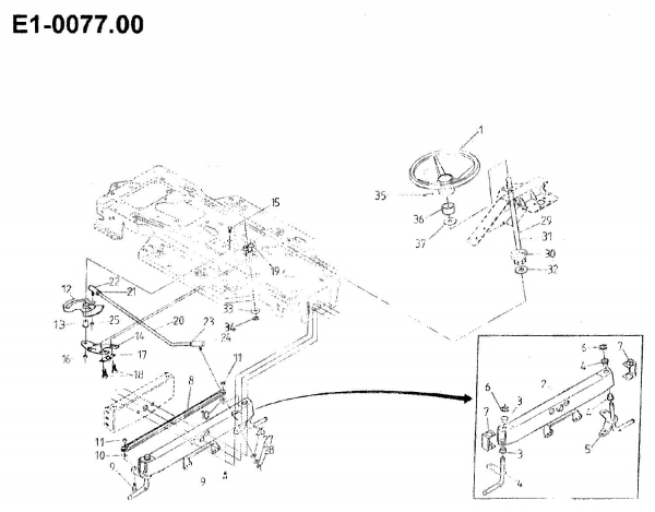 Ersatzteile Gutbrod Rasentraktoren 1114 AWS Typ: 00097.01  (1992) Vorderachse