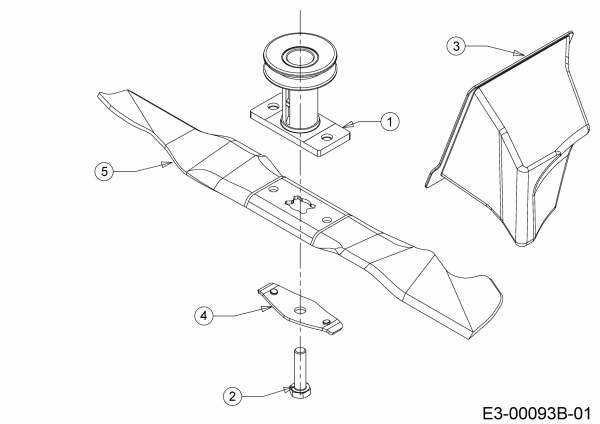 Cub Cadet Ersatzteile Motormäher mit Antrieb LM2 CR46 12B-TS5C603 (2019) Messer, Messeraufnahme, Mulchstopfen