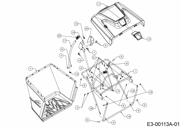 Ersatzteile Gartenland Rasentraktoren GL 15.5/95 H Typ: 13A8A1KB640  (2018) Grasfangeinrichtung