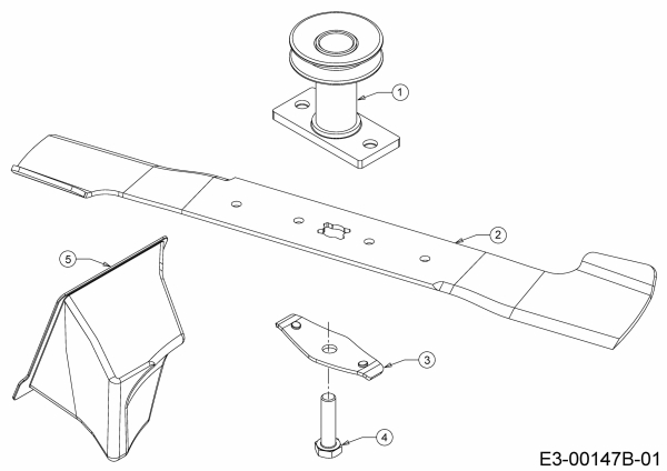 Cub Cadet Ersatzteile Motormäher mit Antrieb LM3 CR53s 12CBPV5L603 (2020) Messer, Messeraufnahme, Mulchstopfen