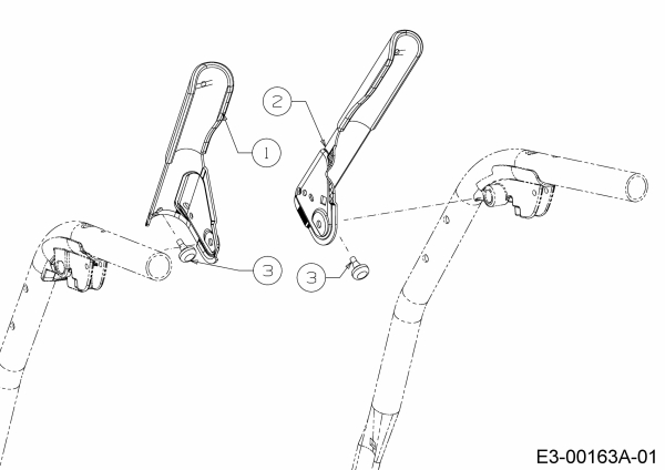 Ersatzteile MTD Schneefräse SMART ME 61 Typ: 31CW6BF2678  (2021) Kupplungshebel 