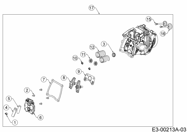 Ersatzteile MTD-Motoren Horizontal 675-SH Typ: 752Z675-SH  (2020) Zylinderkopf