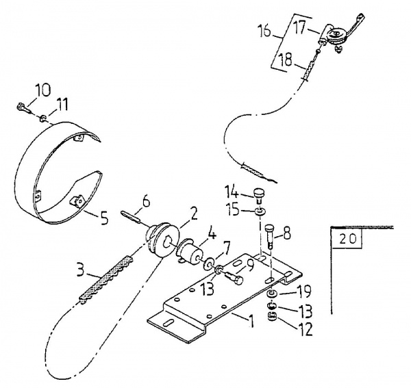 Ersatzteile Gutbrod Balkenmäher BM 107 Typ: 17A-107-604  (2000) Fahrantrieb