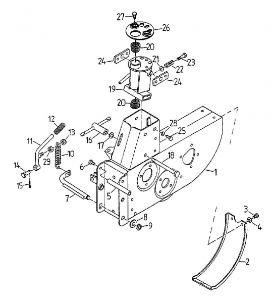 Ersatzteile Gutbrod Balkenmäher BM 107 Typ: 17A-107-604  (2000) Rahmen
