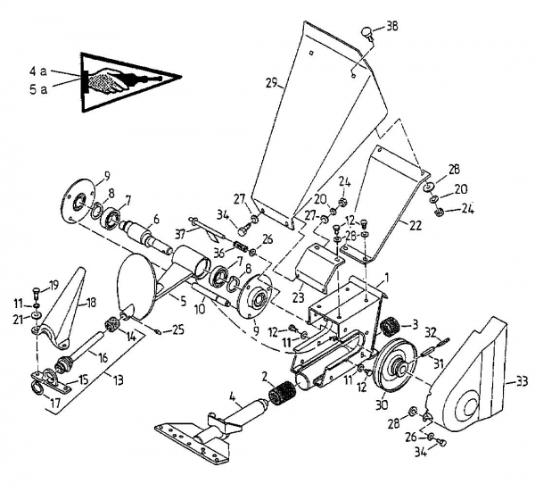 Ersatzteile Gutbrod Balkenmäher BM 107 Typ: 17A-107-604  (2000) Mähantrieb