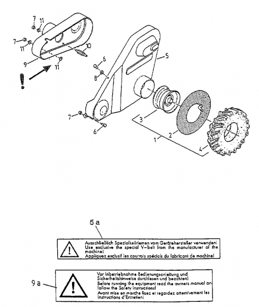 Ersatzteile Gutbrod Balkenmäher BM 91 Typ: 07517.04  (1998) Räder
