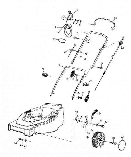 Ersatzteile Gutbrod Motormäher HB 42 Typ: 11C-L10Z604  (2000) Grundgerät