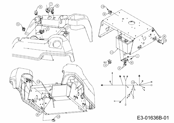 Ersatzteile Troy-Bilt Zero Turn Colt XP 42 Typ: 17WF2ACS011  (2014) Elektroteile