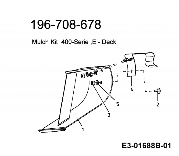 Ersatzteile Zubehör Garten- und Rasentraktoren Mulch Kits für 400 Serie mit Mähwerk E (36/92cm) Typ: 196-708-678  (2006) Grundgerät