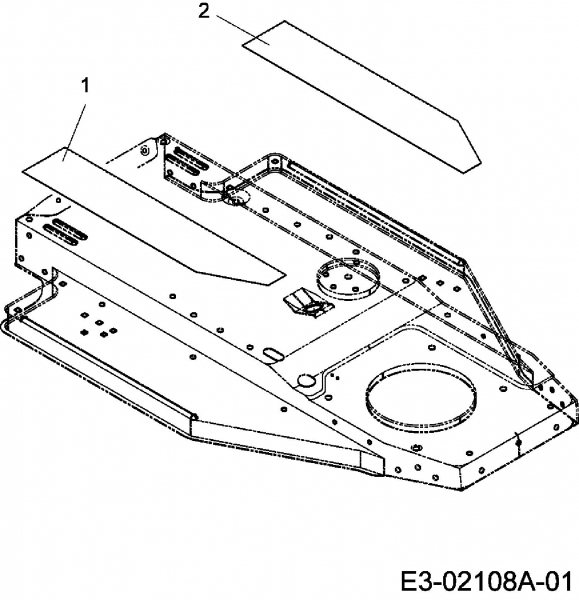 Ersatzteile MTD Rasentraktor B 12 Typ: 13D1458B600  (2004) Trittbrettbelag 