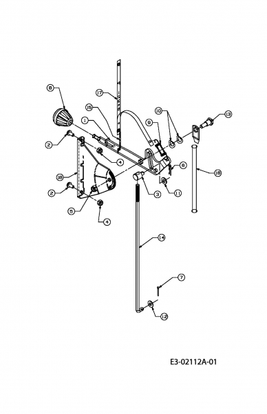 Ersatzteile Mastercut Rasentraktoren 130/92 RH Typ: 13D1452E657  (2005) Geschwindigkeitsregelung