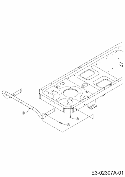 Ersatzteile Troy-Bilt Zero Turn Mustang RZT 50 Typ: 17AF2ACP011  (2013) Stoßstange