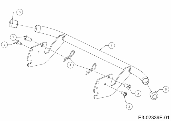 Ersatzteile Okay Rasentraktoren Master Cut 105-15/200 H Typ: 13HU99KN675  (2015) Stoßstange