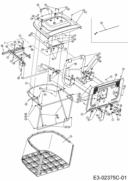 Cub Cadet Ersatzteile Rasentraktoren CC 1025 RD-J 13BI51CJ603  (2008) Grasfangsack