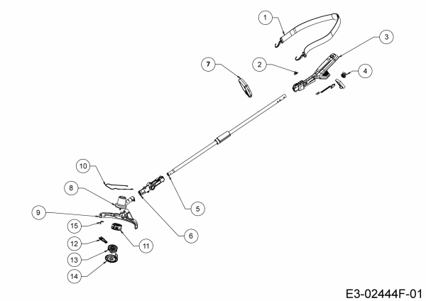 Ersatzteile WOLF-Garten Akku Rasentrimmer LYCOS 40/300 T Typ: 41AT4TES650 (2021) Grundgerät 