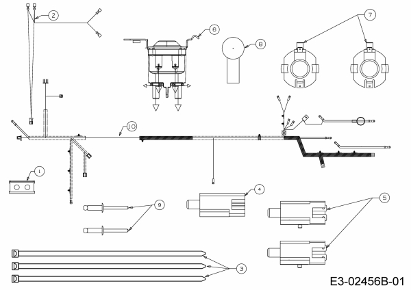 Ersatzteile Black Edition Rasentraktoren 180-92 TWIN H Typ: 13BT71GE615  (2019) Elektroteile