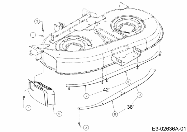 Ersatzteile Zubehör Garten- und Rasentraktoren Mulch Kits für 400 Serie mit Mähwerk F (38/96cm) Typ: OEM-190A116  (2018) Mulch Kit