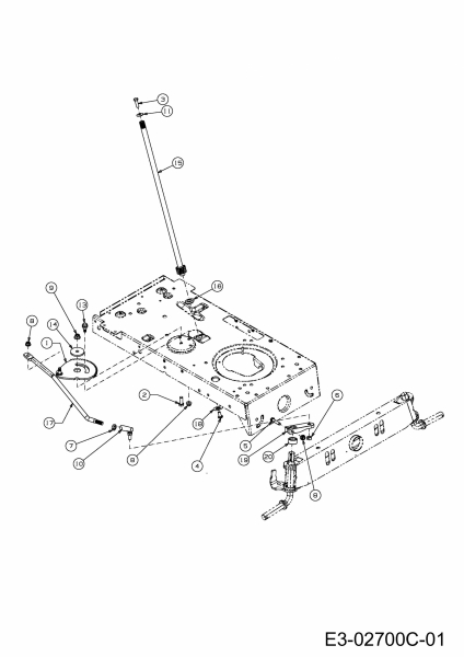 Ersatzteile B Power Rasentraktoren BT 155-96 LH Typ: 13CM793F615  (2012) Lenkung