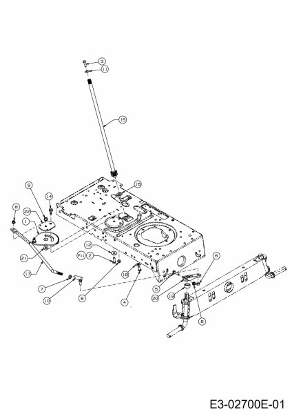 Ersatzteile MTD Rasentraktor Smart RF 125 H Typ: 13HH795F676  (2014) Lenkung 