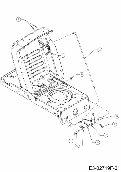 Ersatzteile MTD Rasentraktor LC 125 Typ: 13AH773C600  (2012) Geschwindigkeitsregelung 