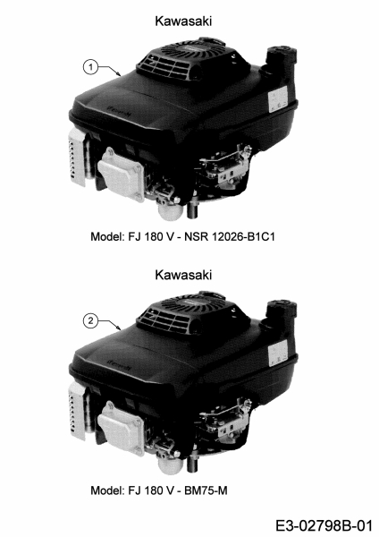 Ersatzteile MTD Benzin Rasenmäher mit Antrieb Advance 53 SPKHW Typ: 12C-PN7D600 (2019) Motor Kawasaki 