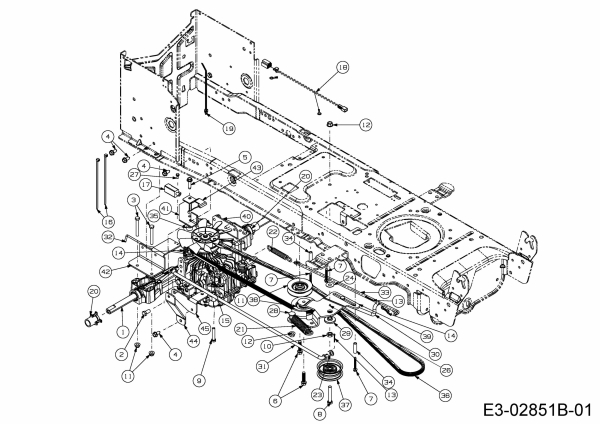 Cub Cadet Ersatzteile Rasentraktoren LTX 1042 13AP93AS330  (2015) Fahrantrieb