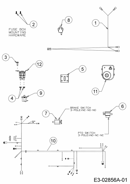 Ersatzteile Rasor Rasentraktoren V 220 I Typ: 13HU99KN618  (2014) Elektroteile