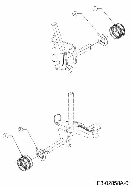 Cub Cadet Ersatzteile Rasentraktoren LGTX 1050 13AS92AP056  (2014) Radkappen