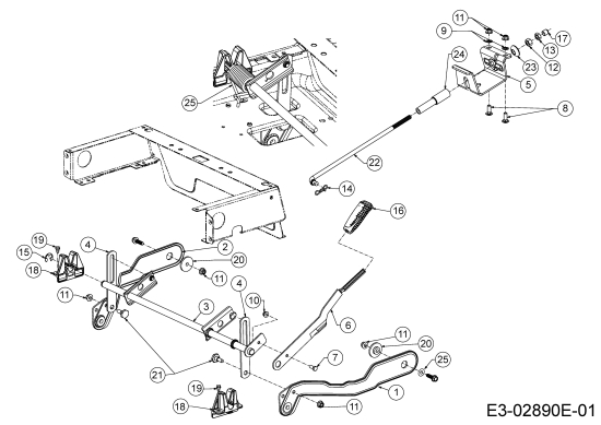 Cub Cadet Ersatzteile Zero Turn XZ1 137 17CICACW603  (2020) Mähwerksaushebung