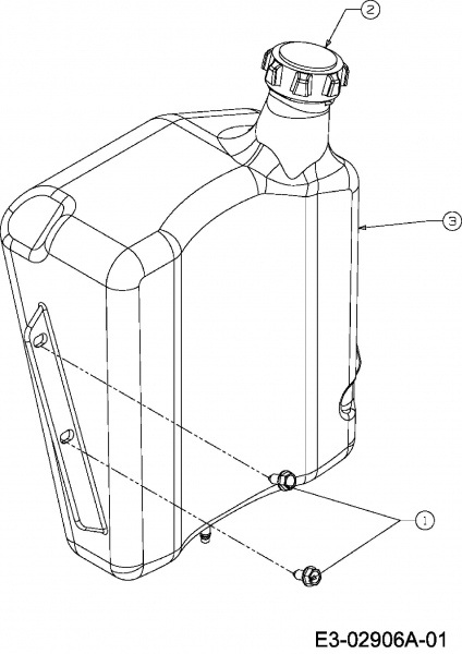 Ersatzteile Gutbrod Rasentraktoren DLX 107 SALK Typ: 13AI606G690  (2006) Tank 3 Gal