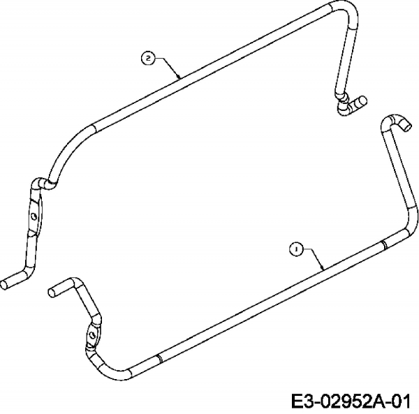 Ersatzteile MTD Benzin Rasenmäher mit Antrieb 46 SPB Typ: 12C-J24J600  (2007) Bremsbügel, Schaltbügel 